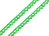 Bavlněná krajka paličkovaná 9 mm - zelená