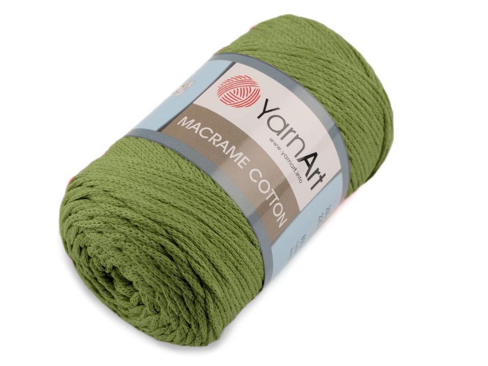 Macrame Cotton YarnArt 250 g hnědý dub