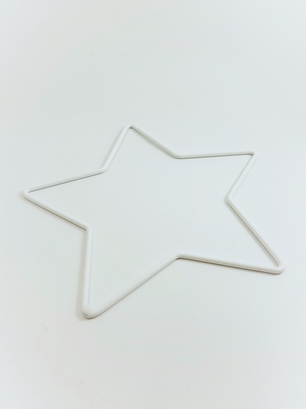 Kovová hvězda k výrobě lapače snů, na dekoraci - pěticípá malá