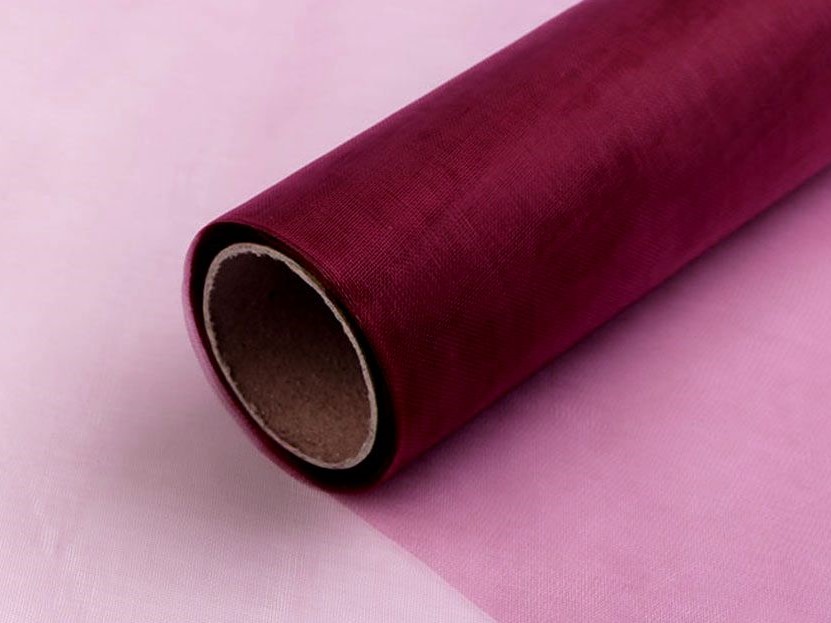 Organza / stuha šíře 14,5 cm - bordó