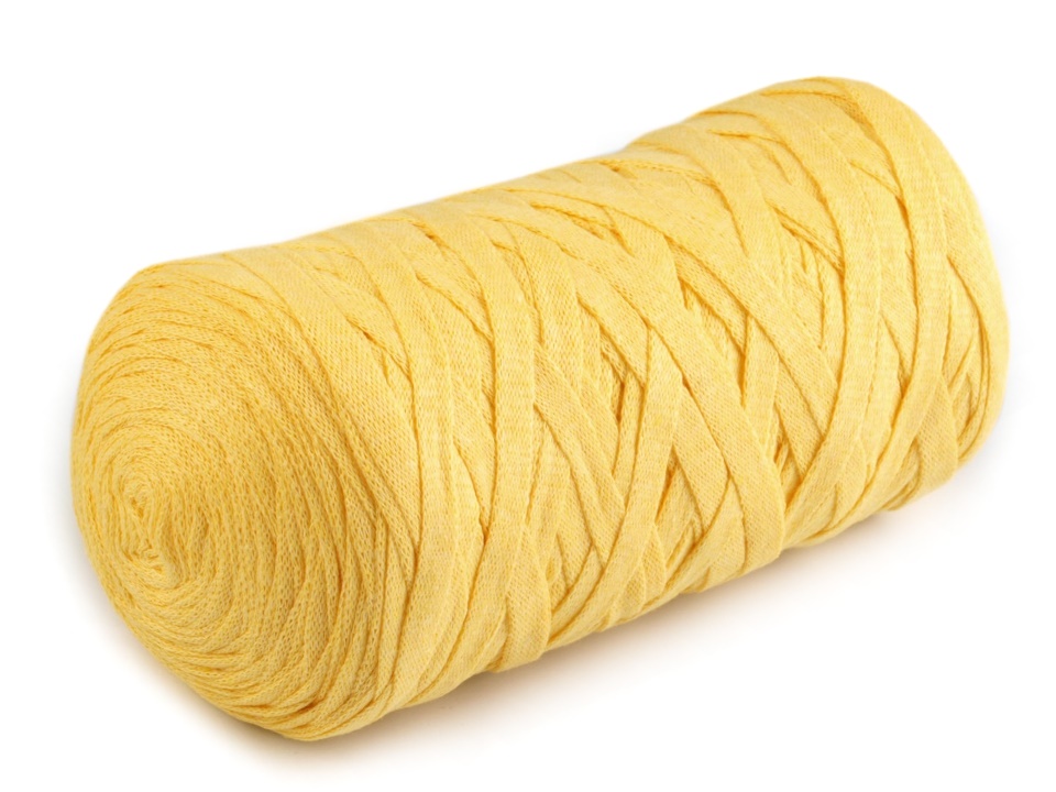 Špagety ploché Ribbon 250 g YarnArt žlutá narcisová