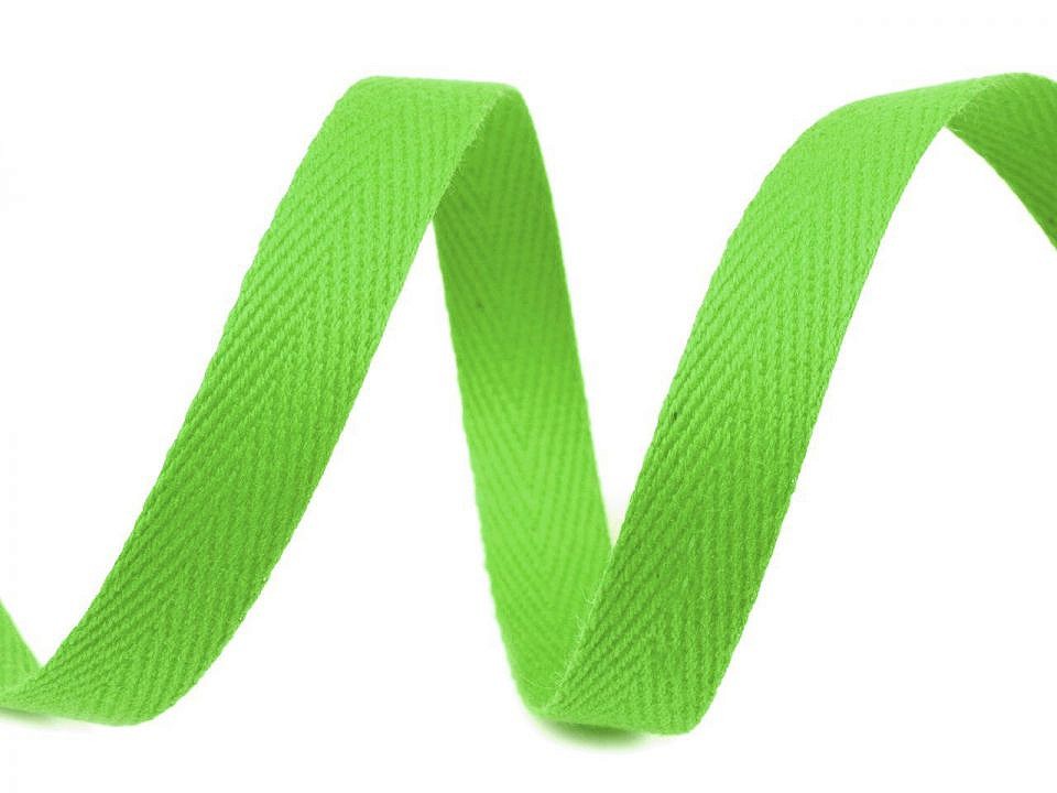 Keprovka - tkaloun šíře 10 mm zelená světlá