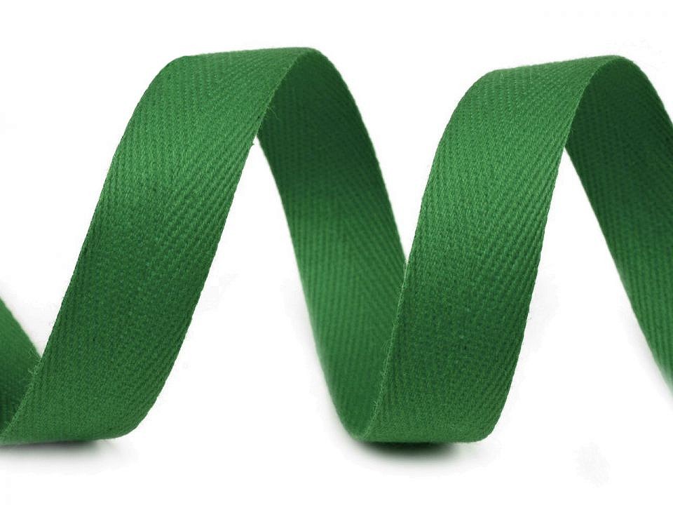 Keprovka - tkaloun šíře 14 mm zelená