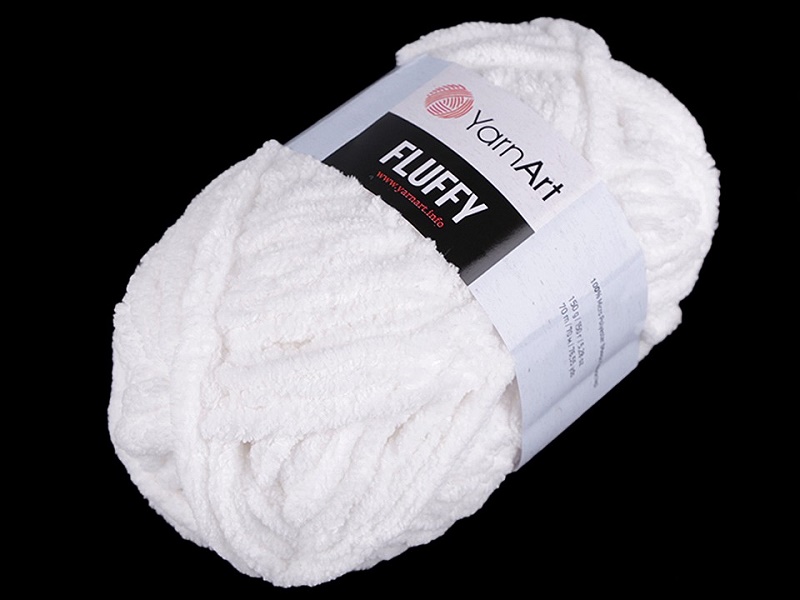 Příze Fluffy 150 g YarnArt - bílá
