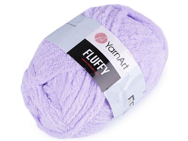 Příze Fluffy 150 g YarnArt - fialová nejsvětlejší