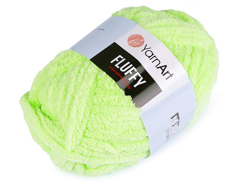 Příze Fluffy 150 g YarnArt - zelená světlá