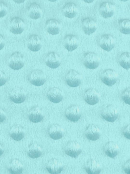 Minky s 3D puntíky - modrá tyrkys