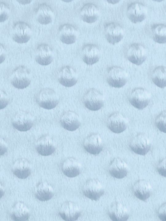 Minky s 3D puntíky - modrá světlá