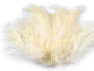 Pštrosí peří délka 9-16 cm - bílé