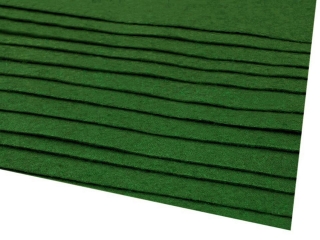 Látková dekorativní plsť 20x30 cm - zelená