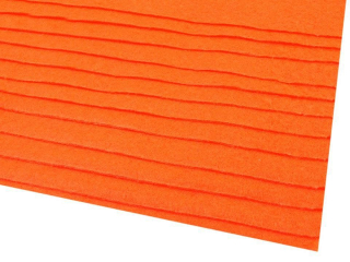 Látková dekorativní plsť 20x30 cm - oranžová