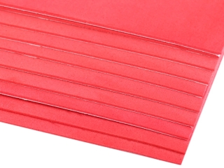 Samolepicí pěnová guma Moosgummi 20x30 cm - červená světlá