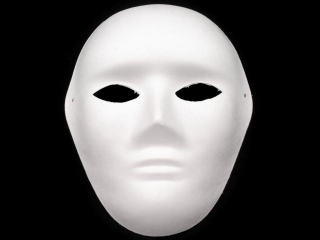 Maska na obličej k domalování - pánská