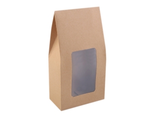 Papírová krabice s průhledem 11x21x6 cm