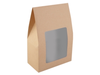 Papírová krabice s průhledem 16x23,5x8 cm