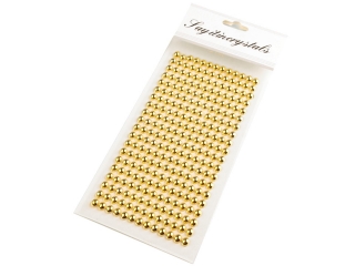 Samolepicí perly Ø6 mm - zlaté
