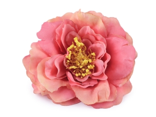 Květ čajová růže korálová 10 cm