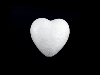 Srdce 9 cm polystyren