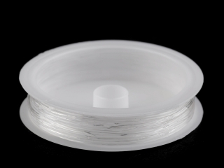 Pruženka / gumička kulatá Ø1 mm - transparentní