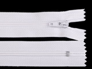 Spirálový zip bílý 16cm