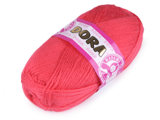 Pletací příze Dora 100 g - růžová (002)