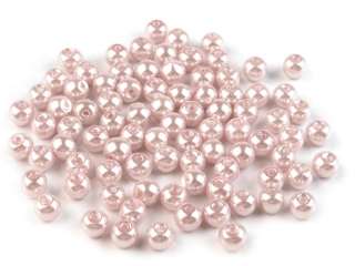 Voskové perly růžové 6mm